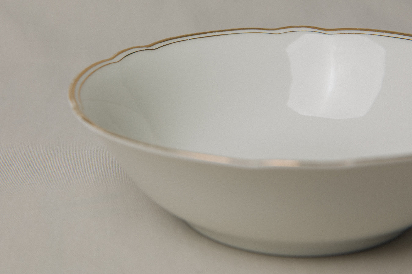 Vintage porcelain BOWL with gold stripe _ 1228