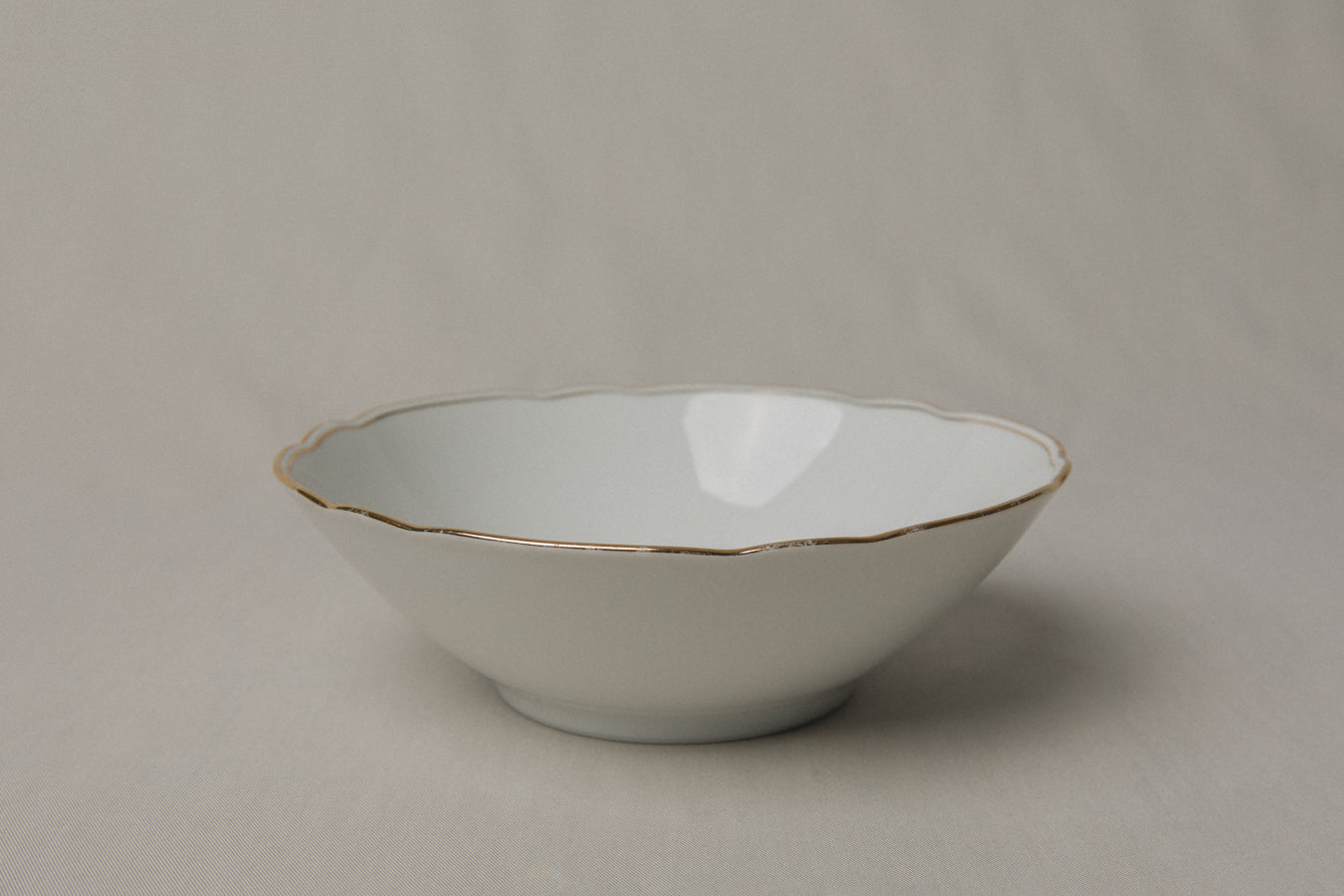 Vintage porcelain BOWL with gold stripe _ 1229