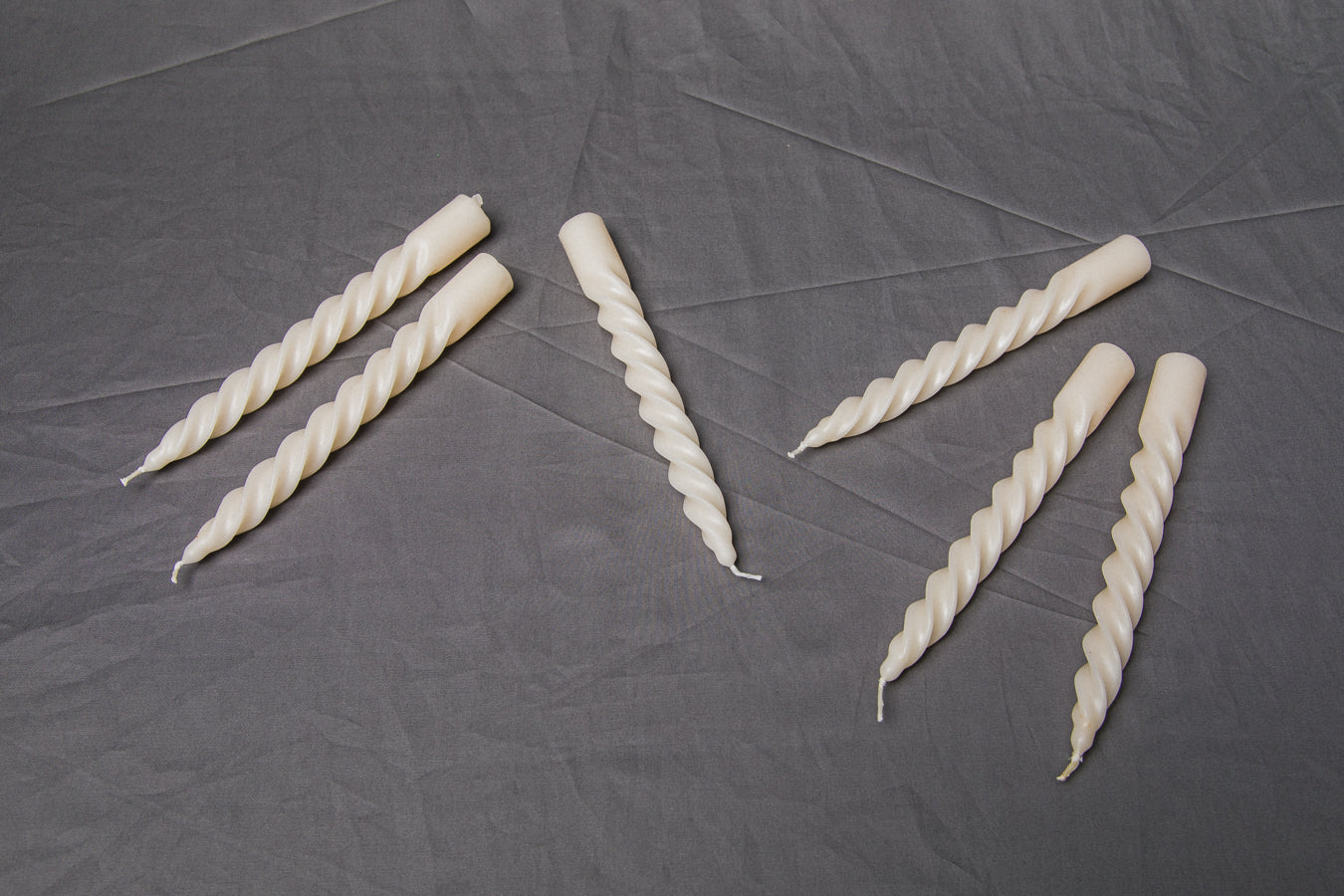 Pack of six spiral CANDLE large