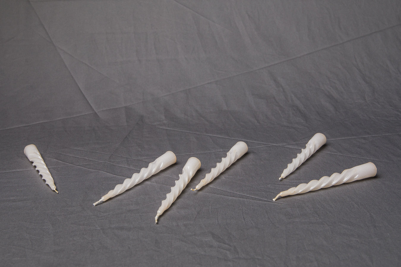 Pack of six spiral CANDLE small