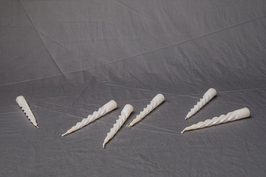 Pack of six spiral CANDLE small