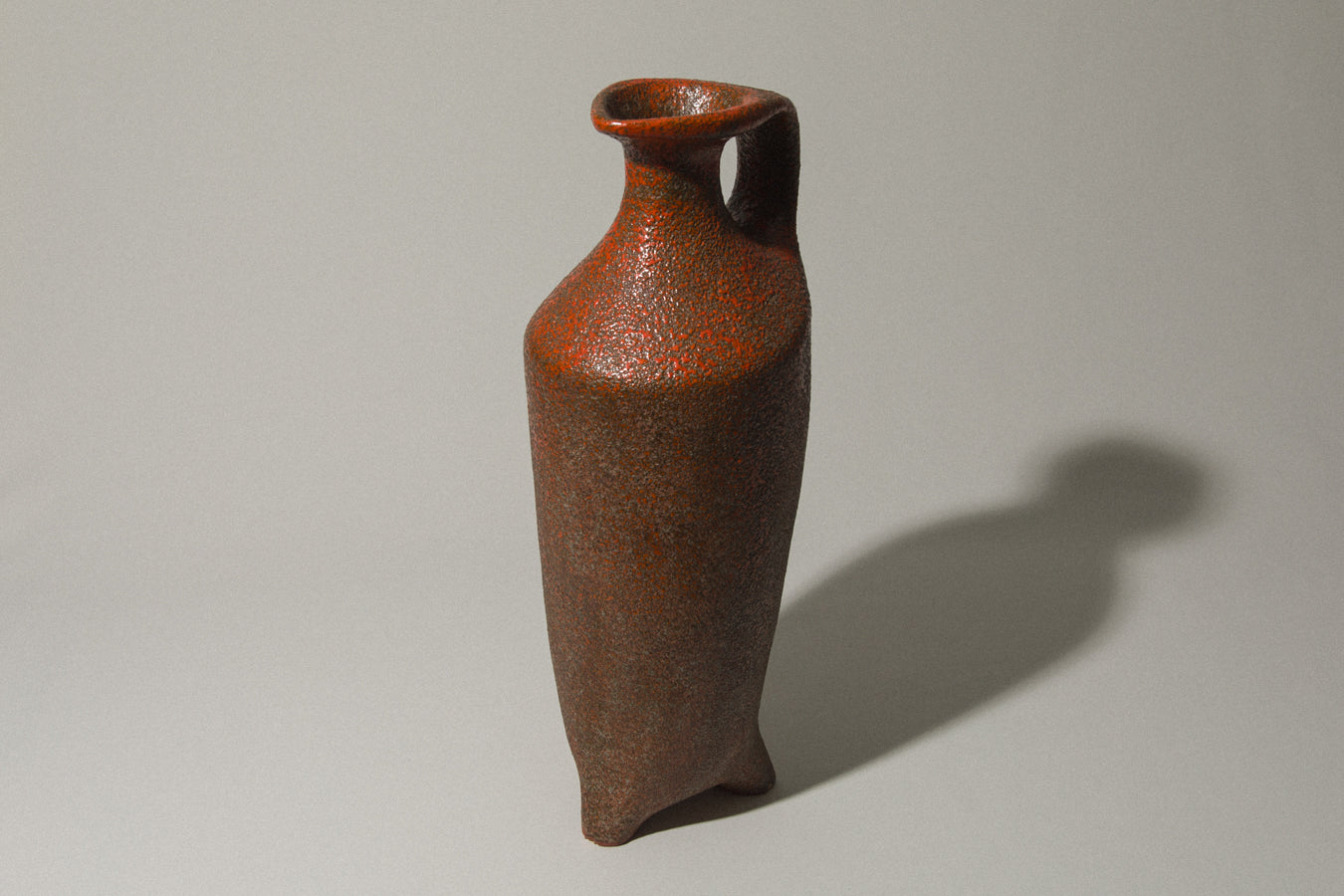 Large FLOOR VASE with three legs by Pesthidegkút Ceramics Factory