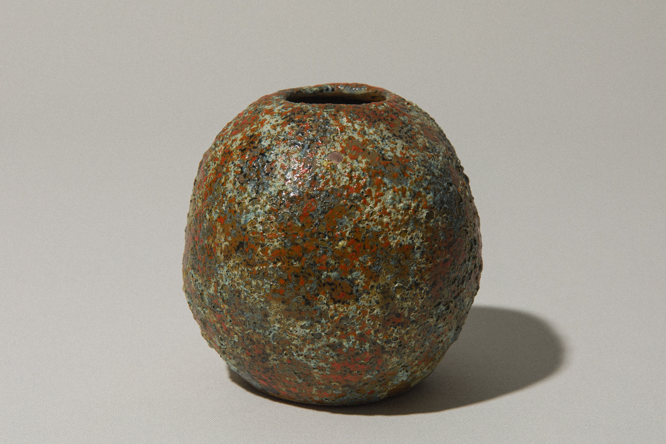 Textured sphere VASE by Pesthidegkút Ceramics Factory _ 785