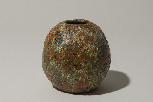 Textured sphere VASE by Pesthidegkút Ceramics Factory _ 785