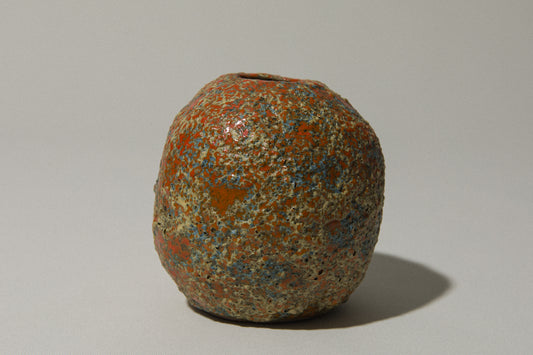Textured sphere VASE by Pesthidegkút Ceramics Factory _ 787