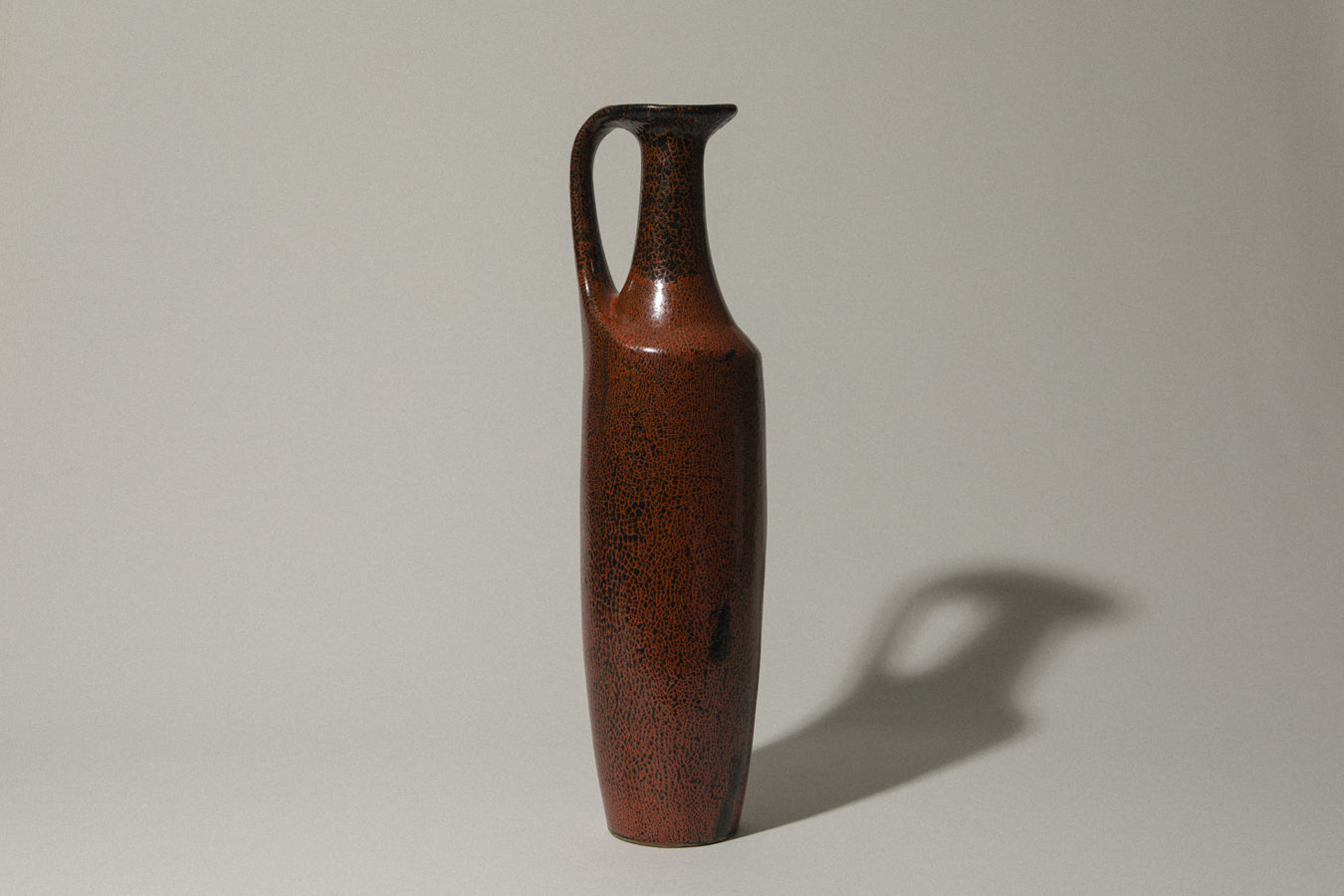 Tall handled VASE by Margit Csizmadia