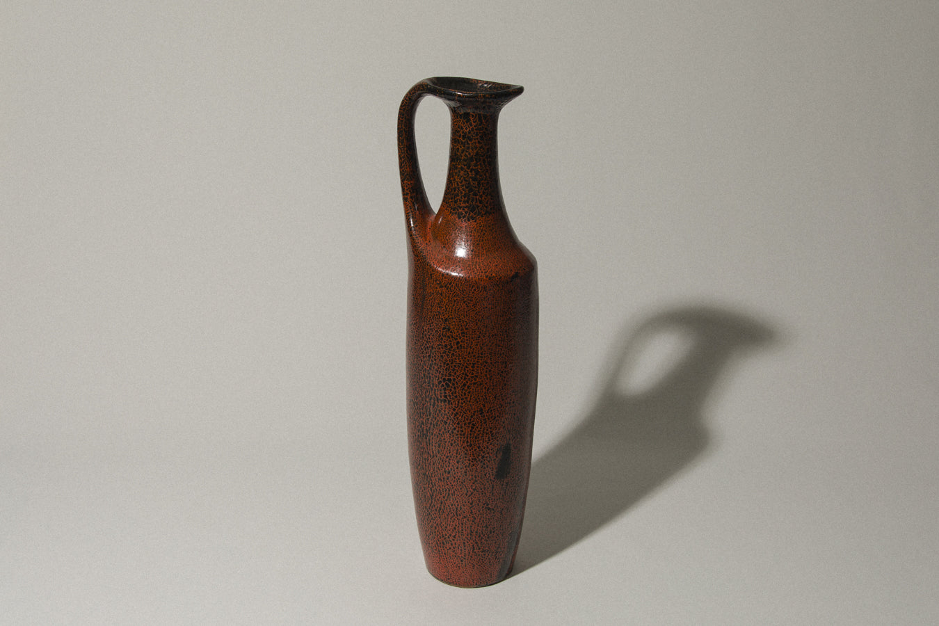 Tall handled VASE by Margit Csizmadia