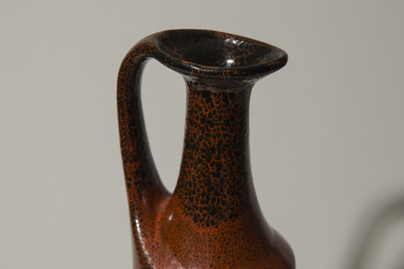 Tall handled VASE by Margit Csizmadia