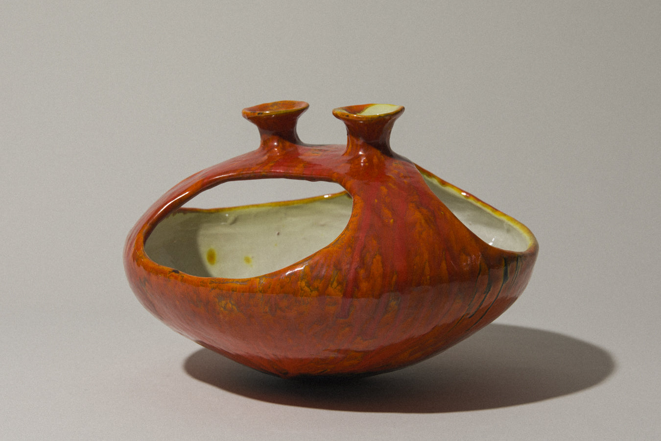 Orange HANGING PLANTER by Béla Mihály