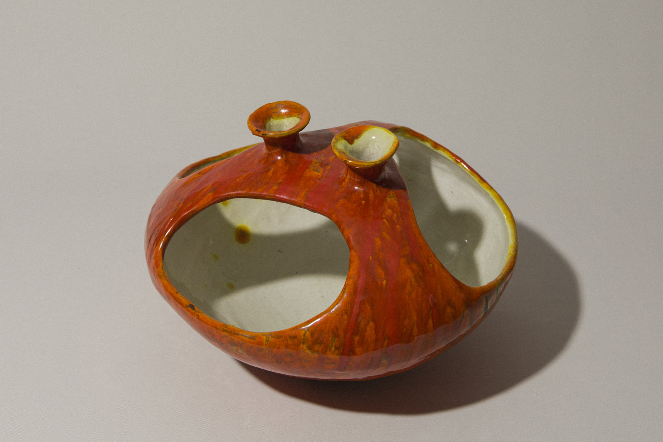 Orange HANGING PLANTER by Béla Mihály