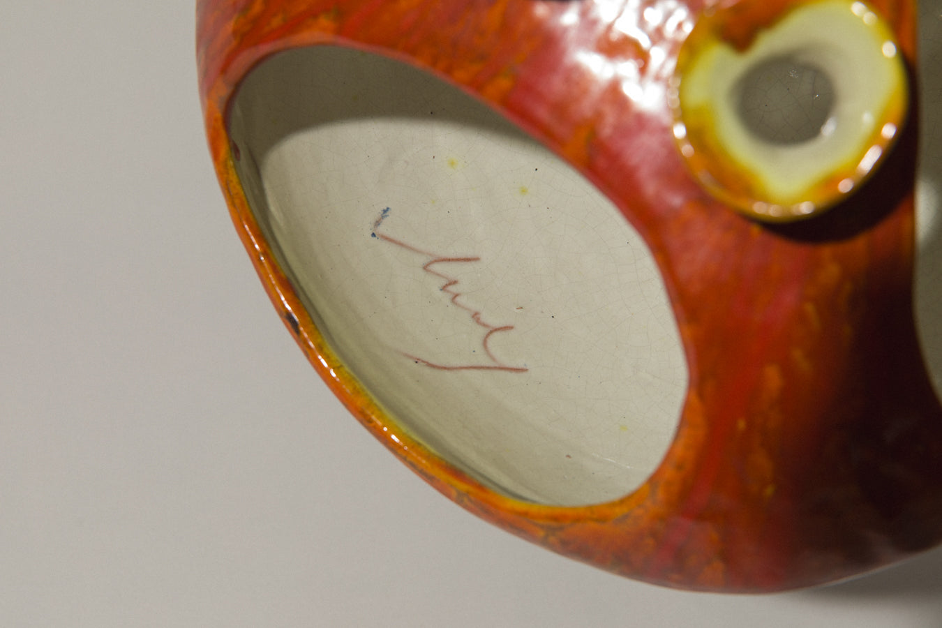 Orange HANGING PLANTER by Béla Mihály