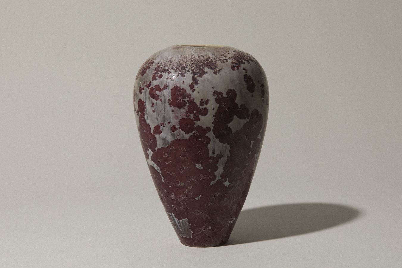 Porcelain VASE with crystalline-glaze