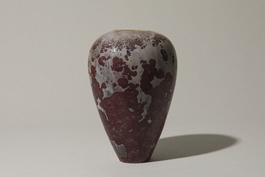 Porcelain VASE with crystalline-glaze