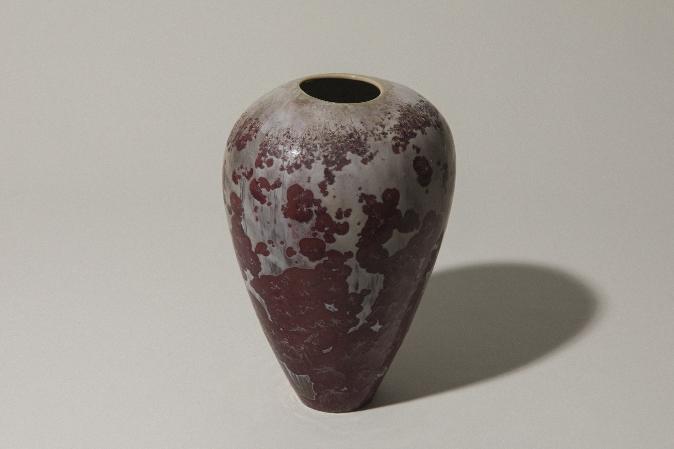 Porcelain VASE with crystalline-glaze