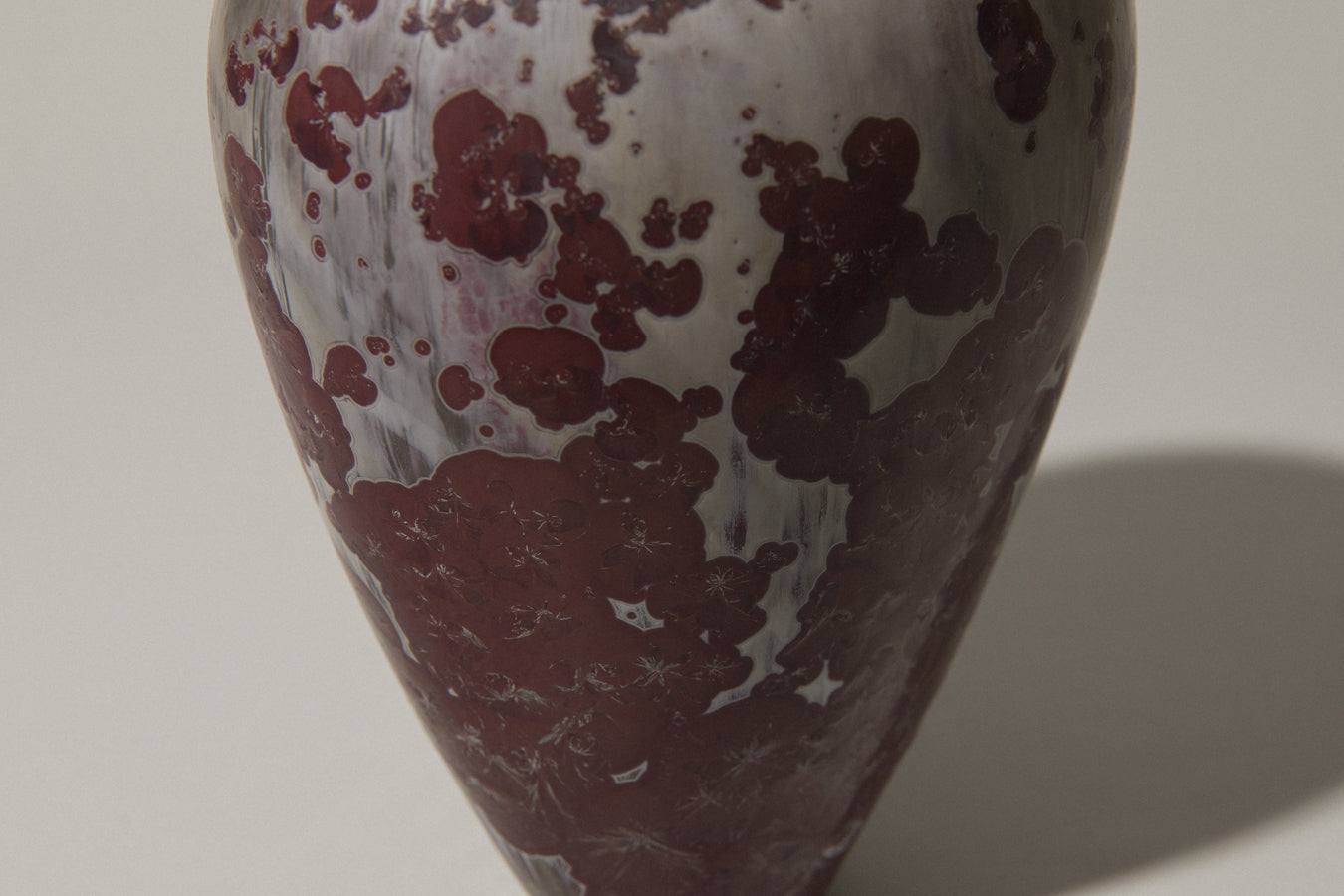 Porcelain VASE with crystalline-glaze
