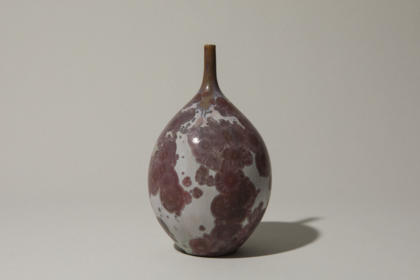Porcelain VASE with crystalline-glaze