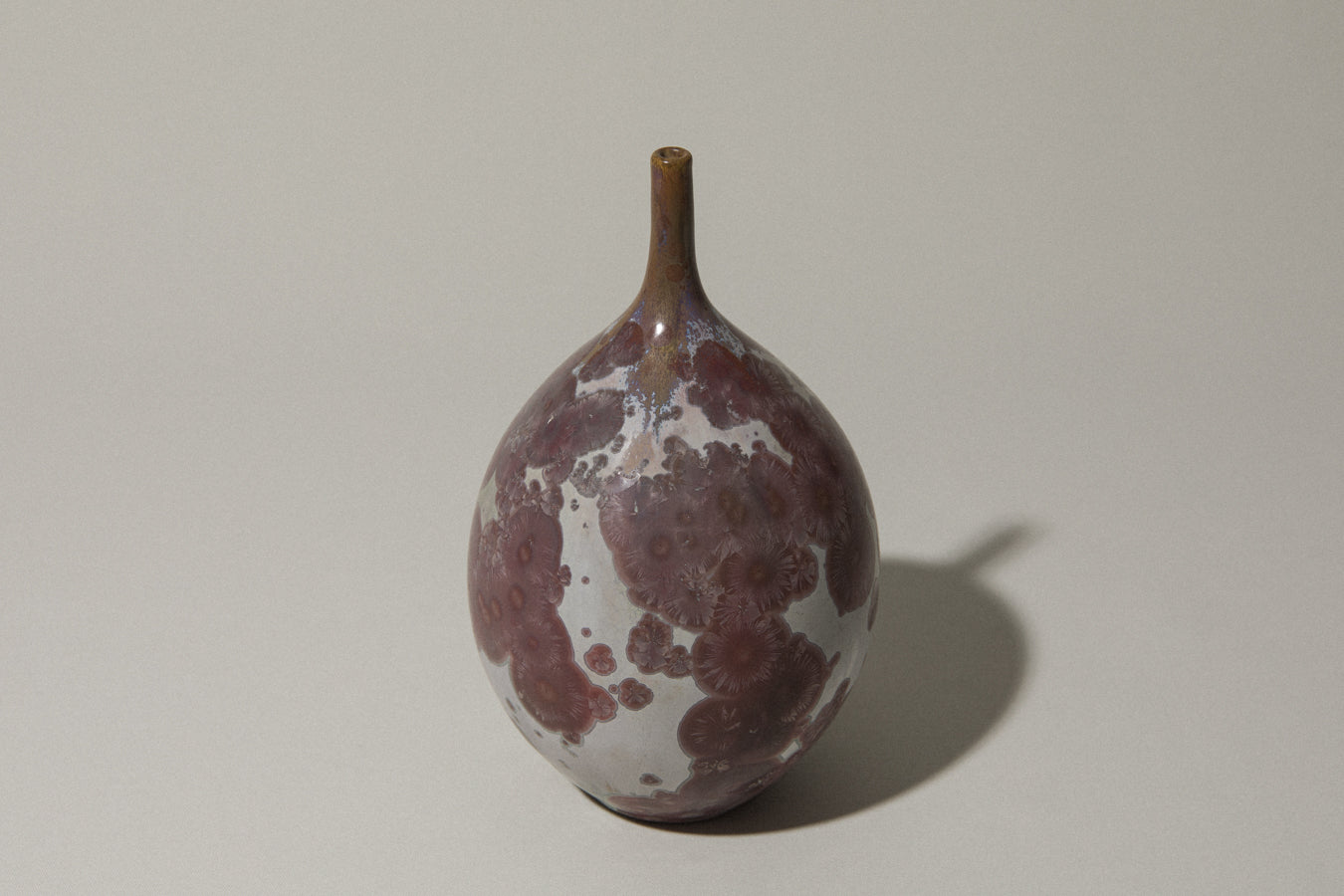Porcelain VASE with crystalline-glaze