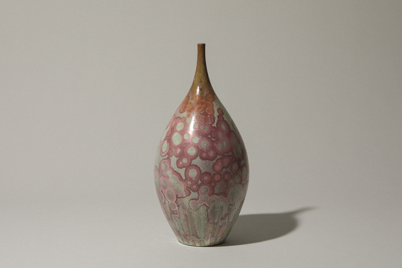 Porcelain VASE with crystalline-glaze