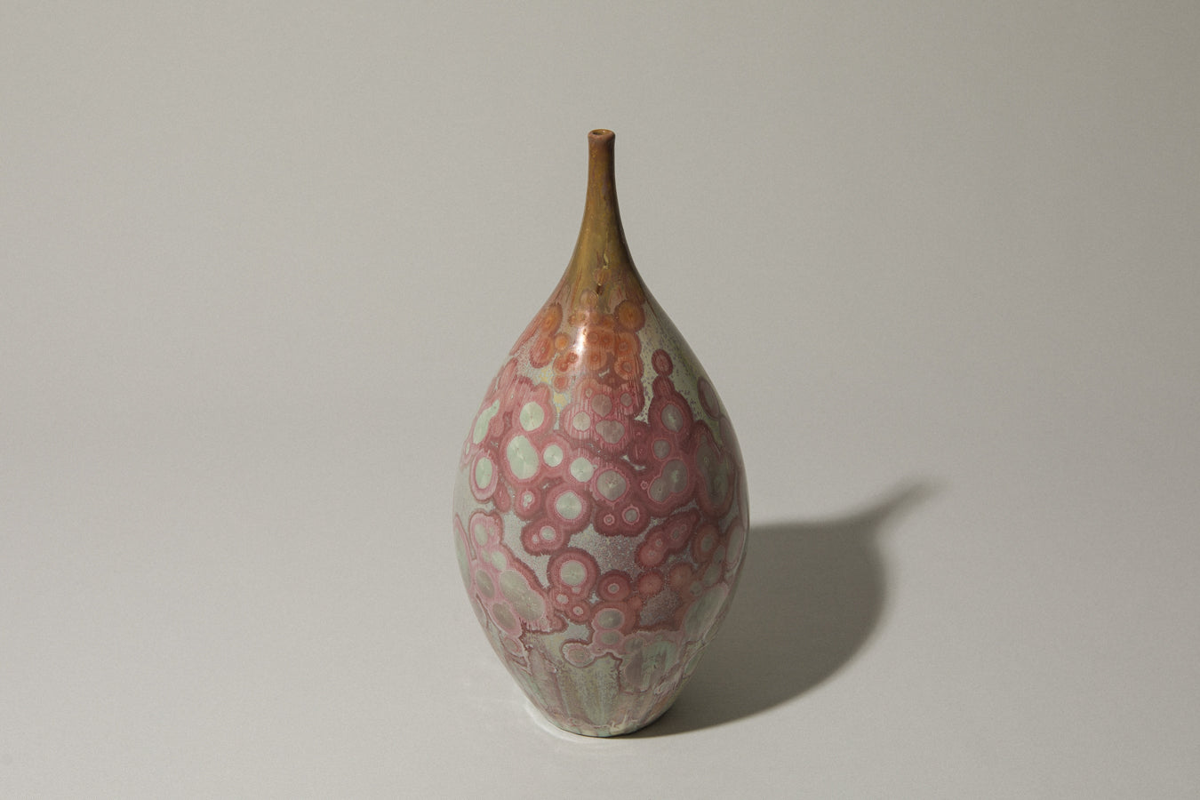 Porcelain VASE with crystalline-glaze