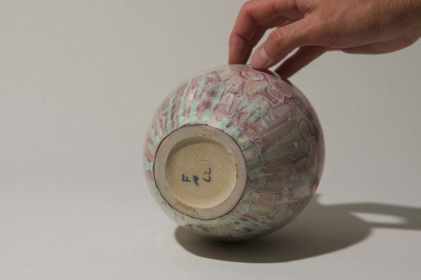 Porcelain VASE with crystalline-glaze