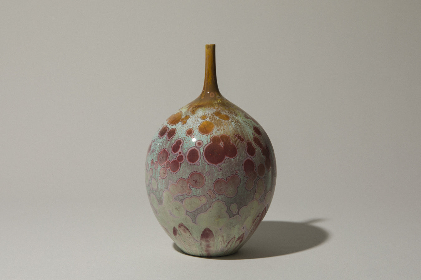 Porcelain VASE with crystalline-glaze
