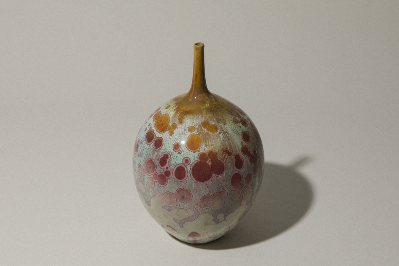 Porcelain VASE with crystalline-glaze