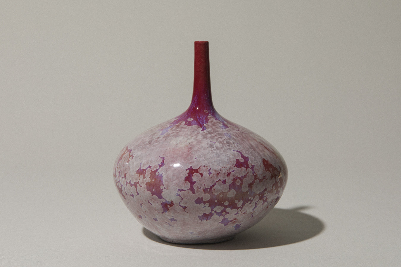 Porcelain VASE with crystalline-glaze