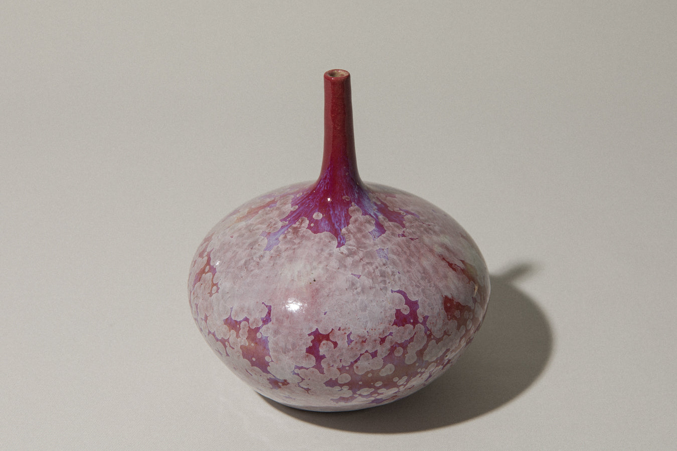 Porcelain VASE with crystalline-glaze