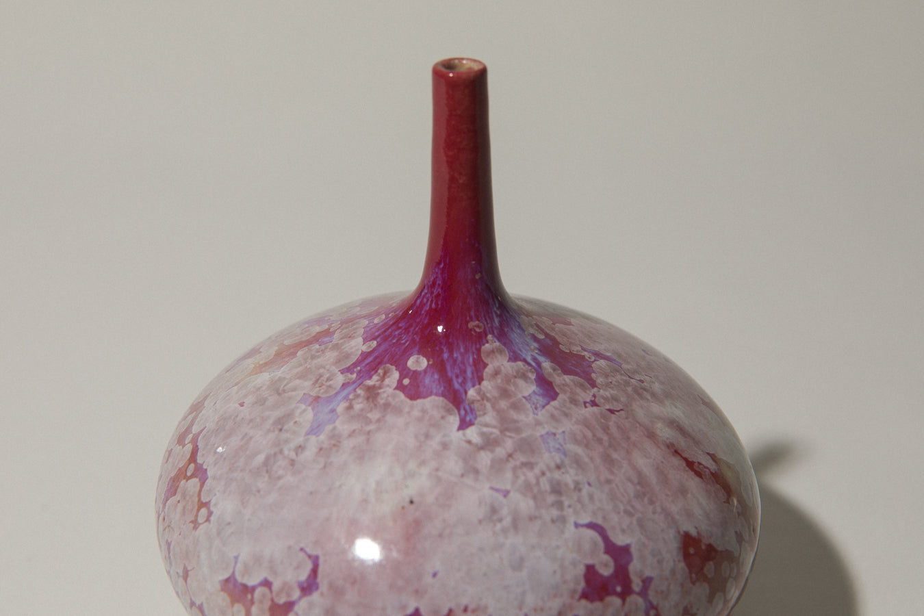 Porcelain VASE with crystalline-glaze