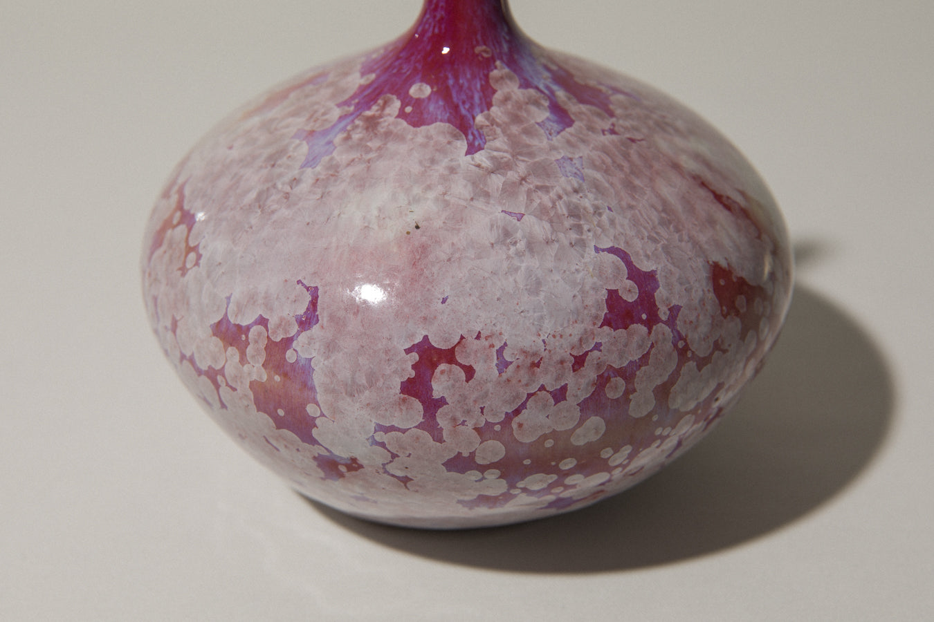 Porcelain VASE with crystalline-glaze