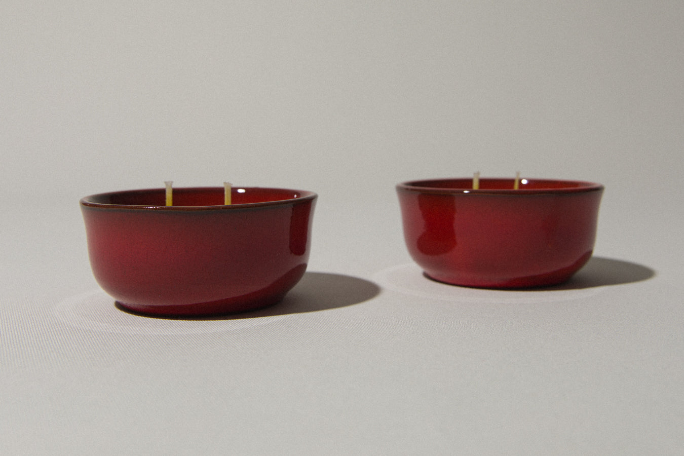 Set of two beeswax CANDLE medium