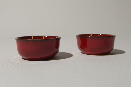 Set of two beeswax CANDLE medium