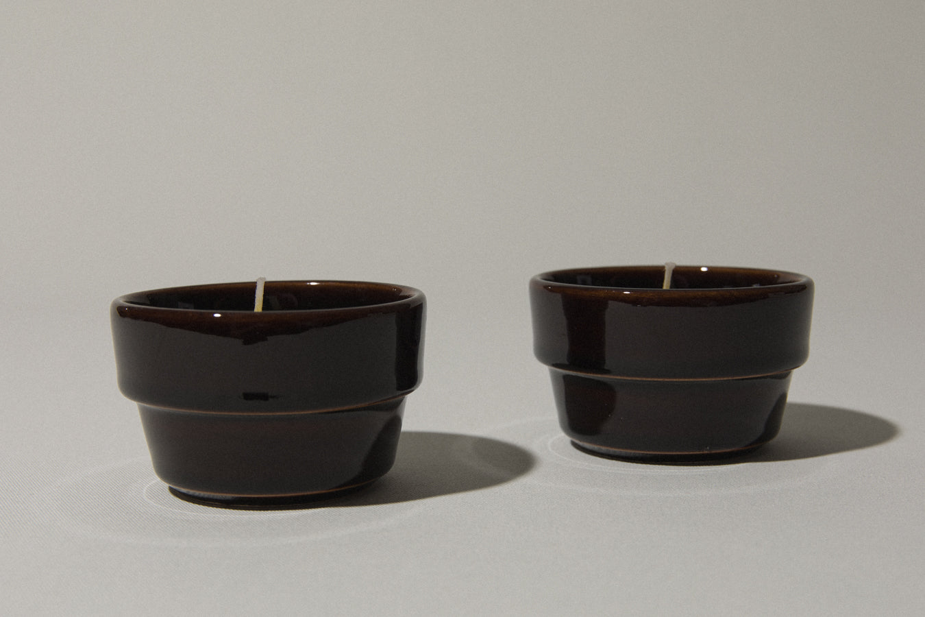 Set of two beeswax CANDLE medium