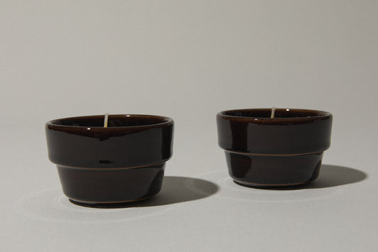 Set of two beeswax CANDLE medium