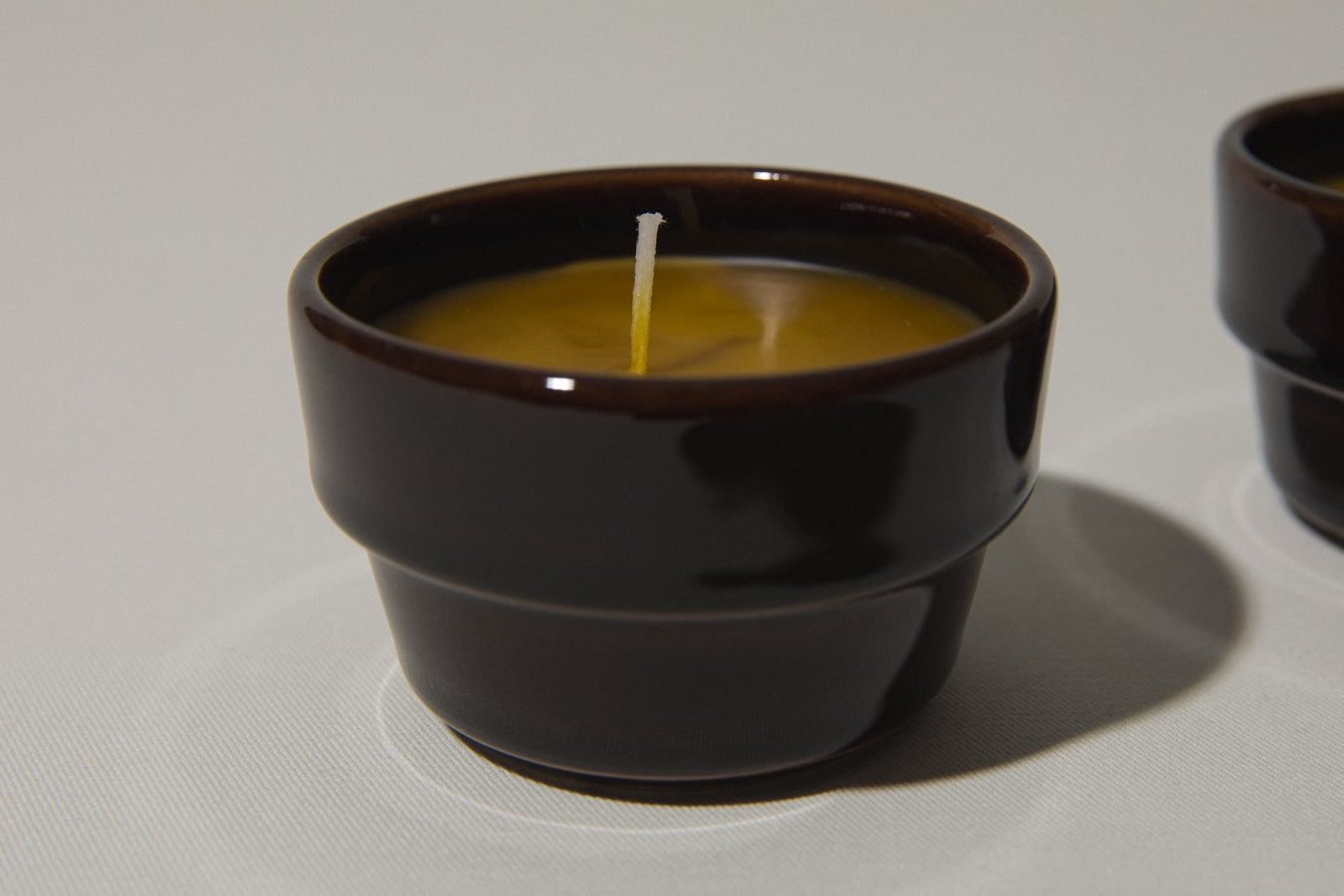 Set of two beeswax CANDLE medium