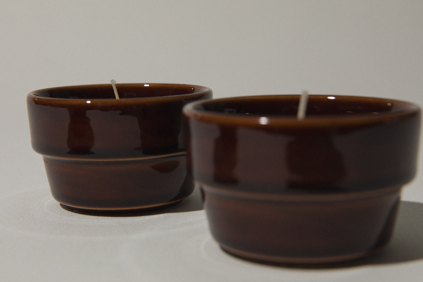 Set of three beeswax CANDLE medium