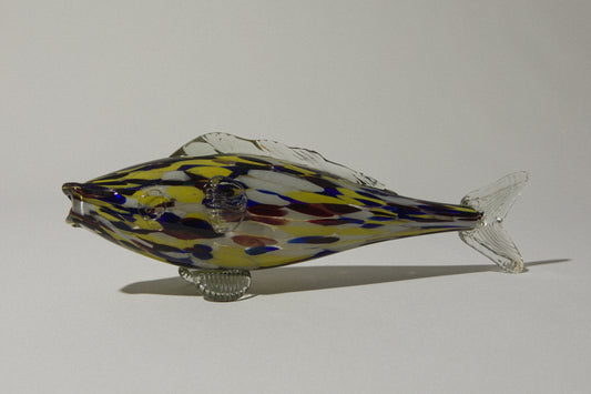 Speckled glass fish SCULPTURE