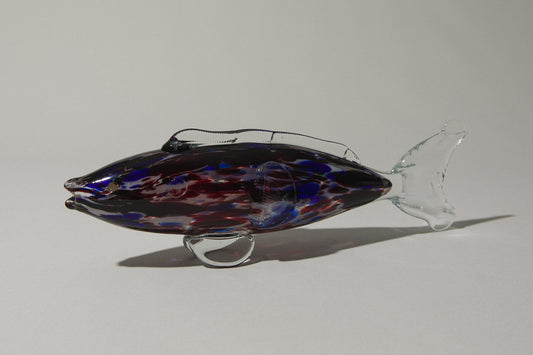 Speckled glass fish SCULPTURE