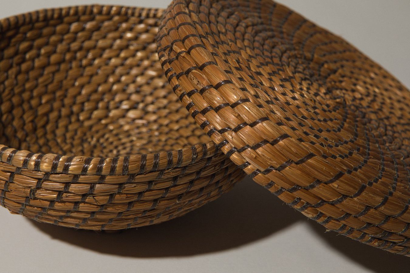 Medium lidded STORAGE BASKET