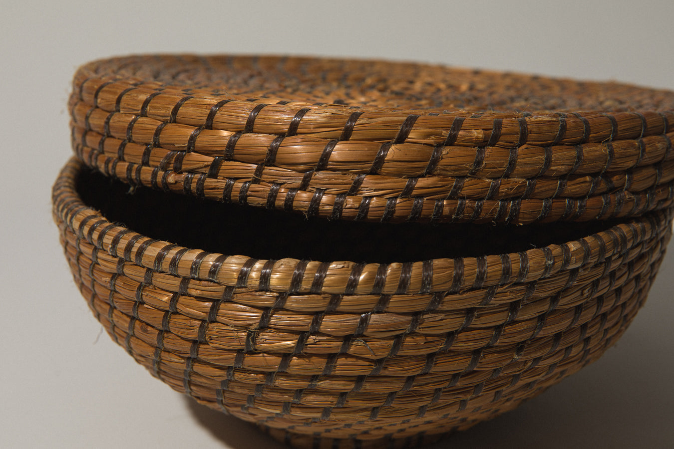 Large lidded STORAGE BASKET