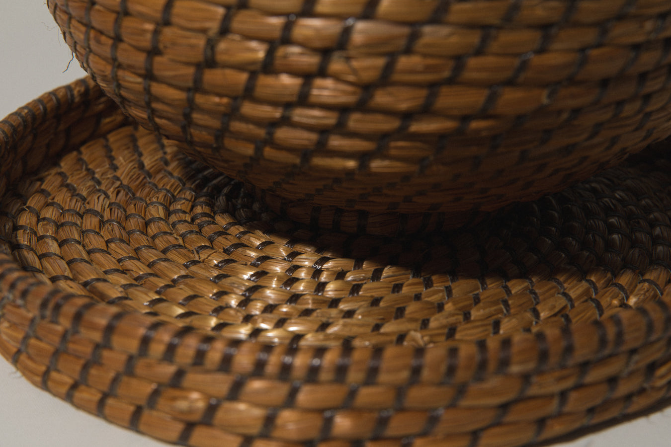 Large lidded STORAGE BASKET