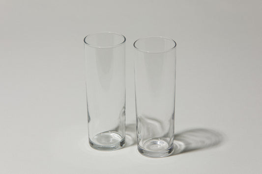 Set of two drinking GLASSES