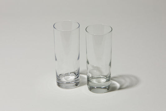 Set of two drinking GLASSES