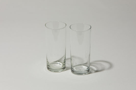 Set of two drinking GLASSES