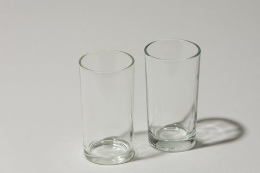 Set of two drinking GLASSES