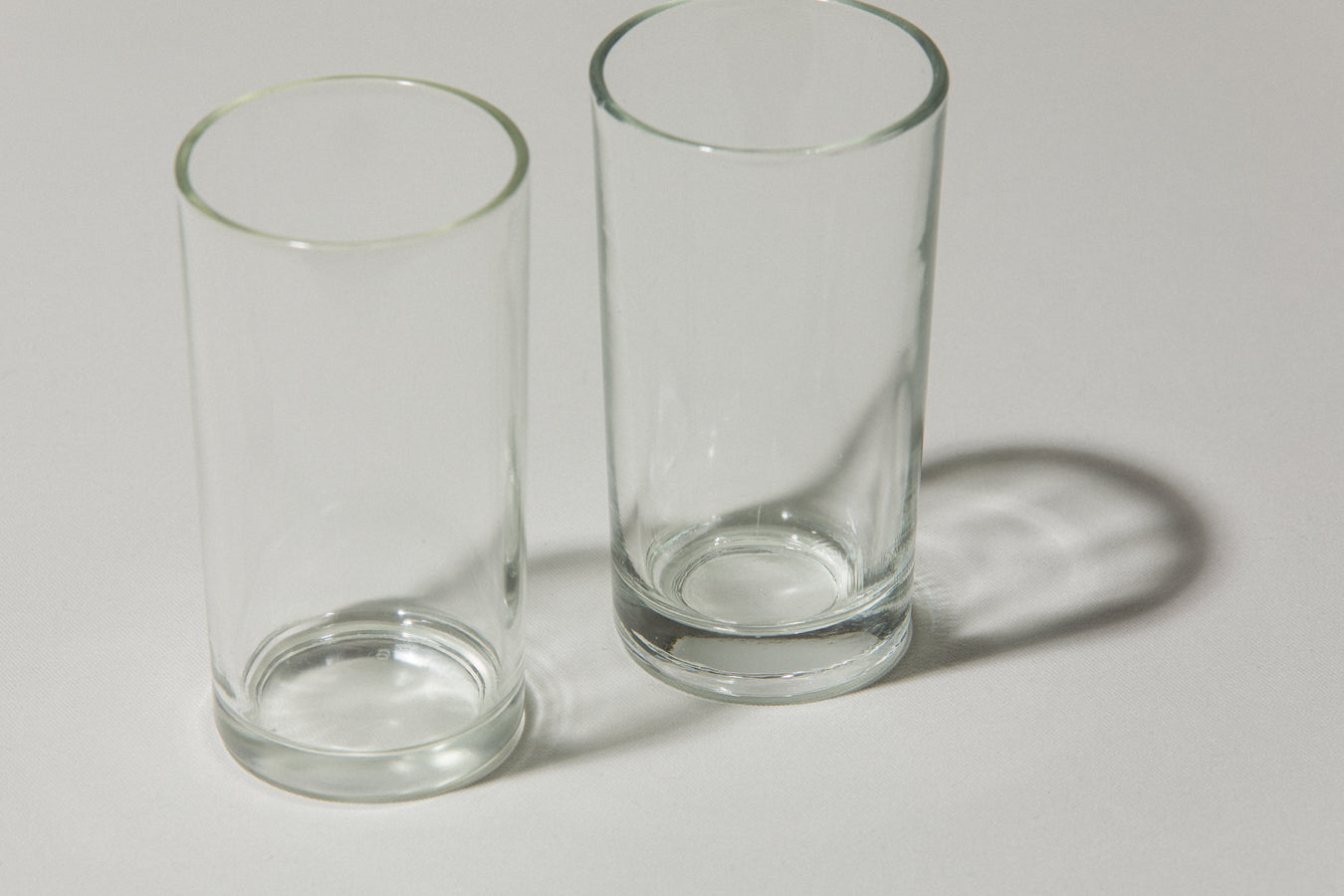 Set of two drinking GLASSES