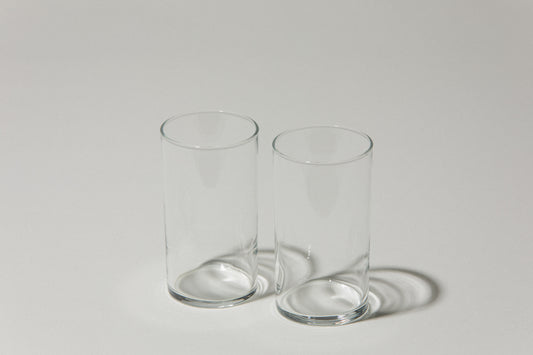 Set of two drinking GLASSES