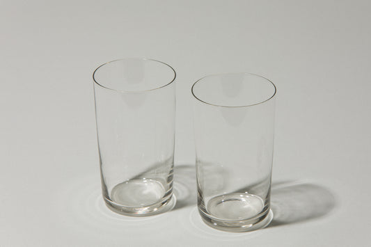 Set of two drinking GLASSES