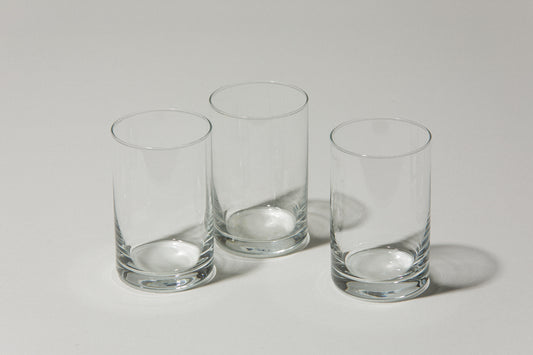 Set of three drinking GLASSES