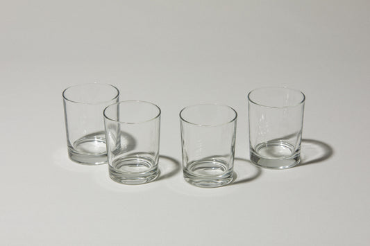 Set of four drinking GLASSES